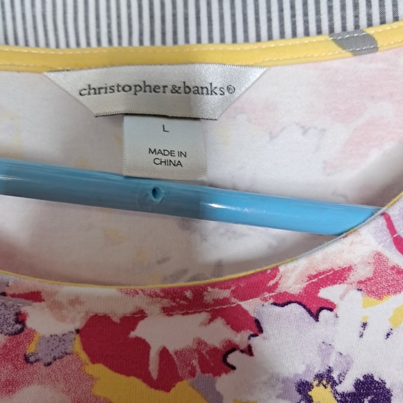 Lot of 3 Women's Tops - Felina Lavender‎ V-Neck & Floral Print Long Sleeve L - Picture 9 of 9